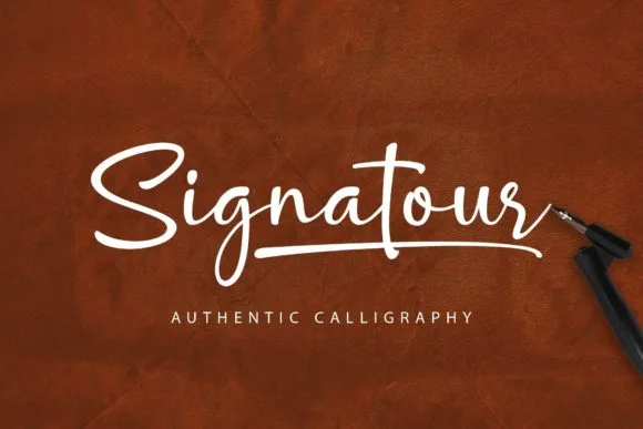 Signatour Font Signatour Font Poster 1