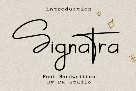 Signatra Font Poster 1