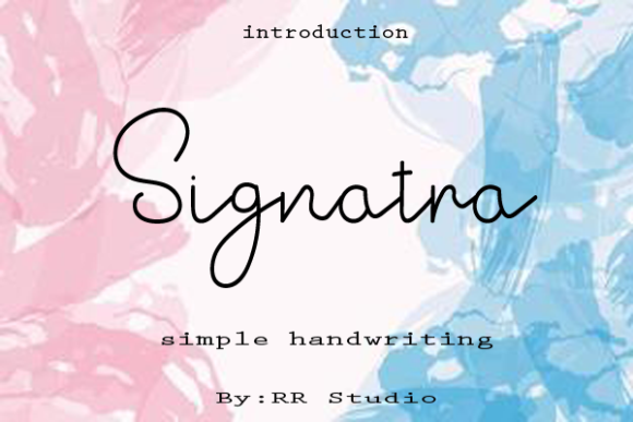 Signatra Font Poster 1