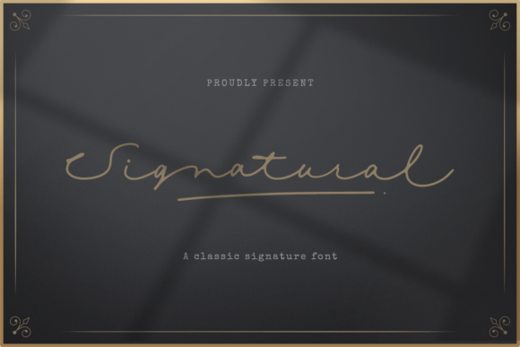 Signatural Font Poster 1