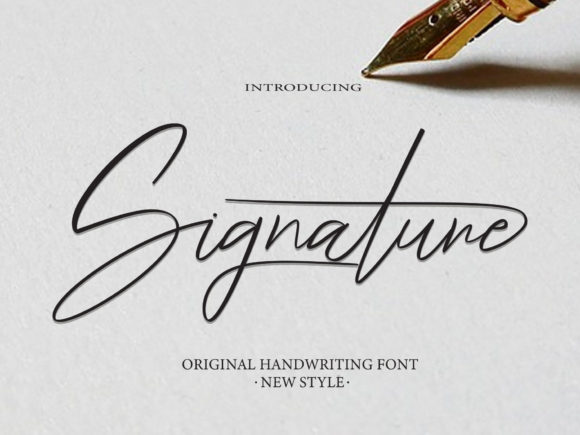 Signature Font Poster 1