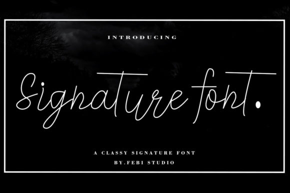 Signature Font Poster 2
