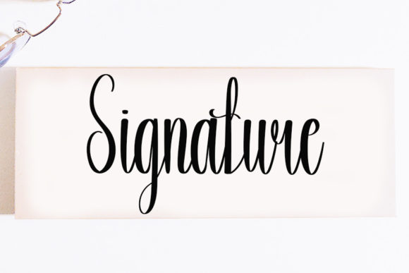 Signature Font Poster 1