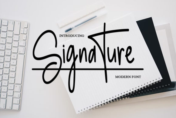 Signature Font Poster 1