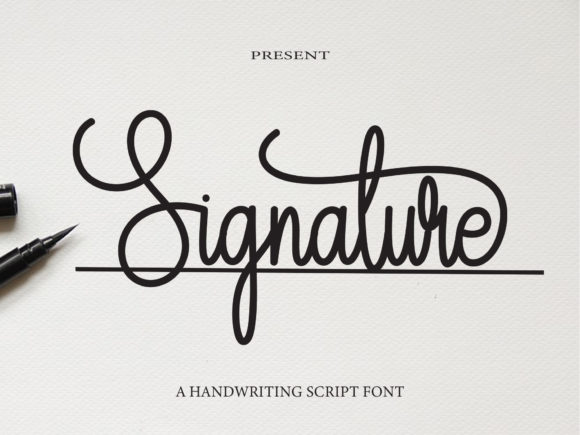 Signature Font Poster 1