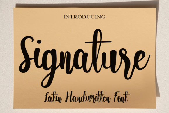 Signature Font