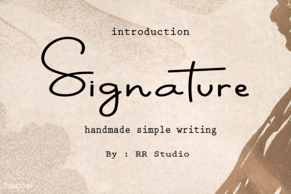 Signature Font Signature Font Poster 1