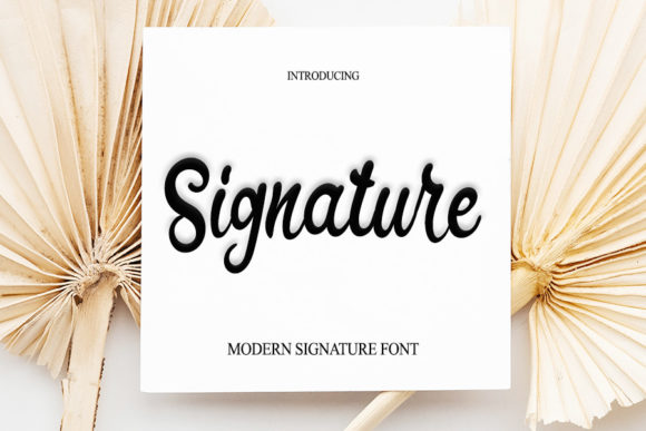 Signature Font Poster 1