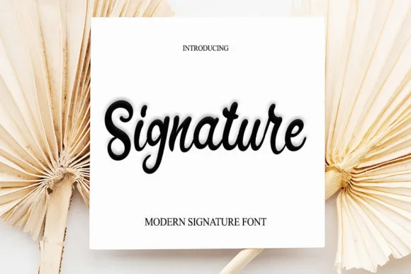 Signature Font Signature Font Poster 1