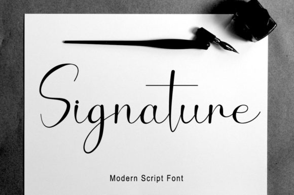 Signature Font Poster 1