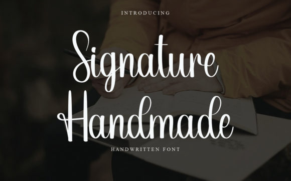 Signature Handmade Font Poster 1