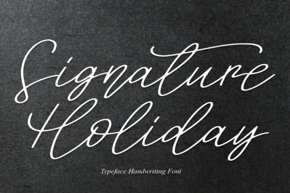 Signature Holiday Font Poster 1