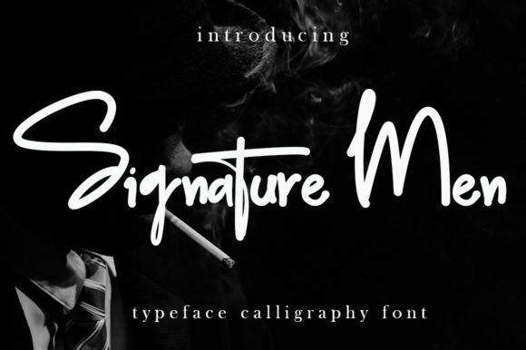 Signature Men Font Poster 1