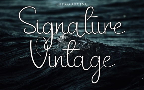 Signature Vintage Font