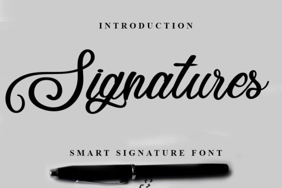 Signatures Font