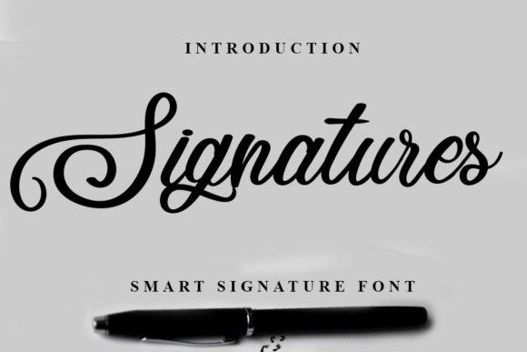 Signatures Font Poster 1