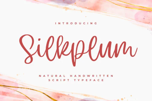 Silkplum Font Silkplum Font Poster 1
