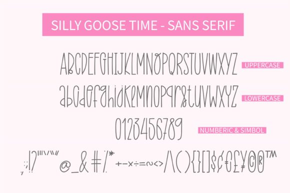 Silly Goose Time Font Poster 5