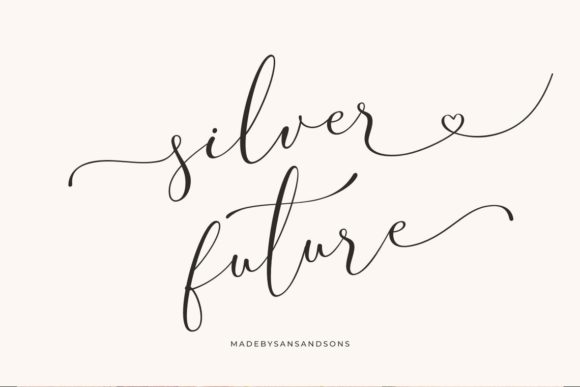 Silver Future Font Poster 1