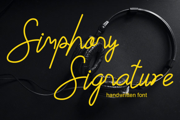 Simphony Signature Font Poster 1