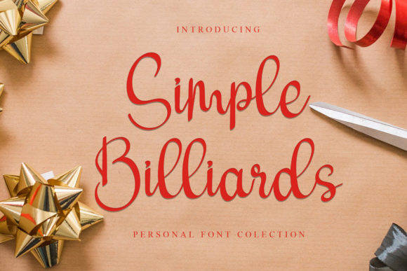 Simple Billiards Font