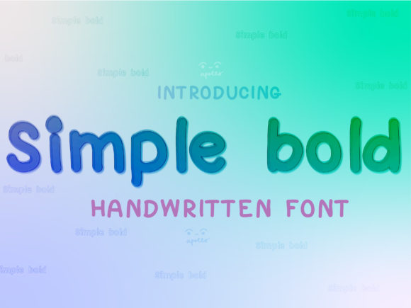 Simple Bold Text Font