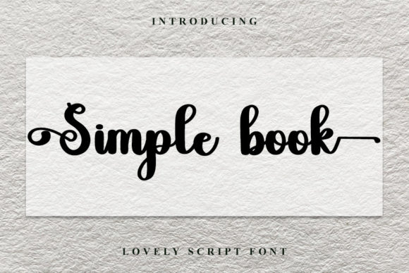 Simple Book Font Poster 1