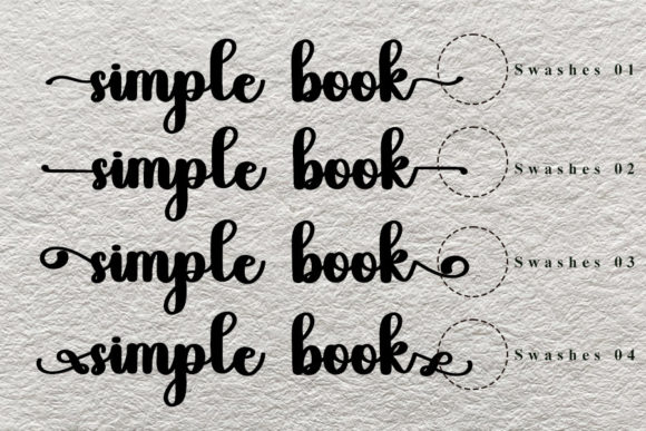 Simple Book Font Poster 3
