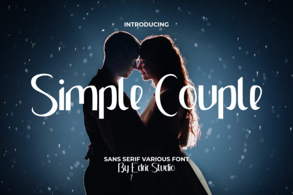 Simple Couple Font Poster 1