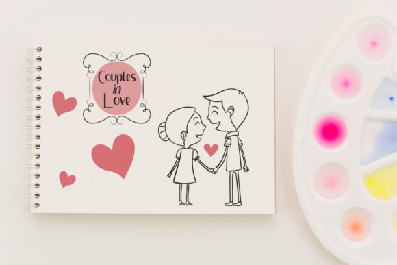 Simple Couple Font Poster 2