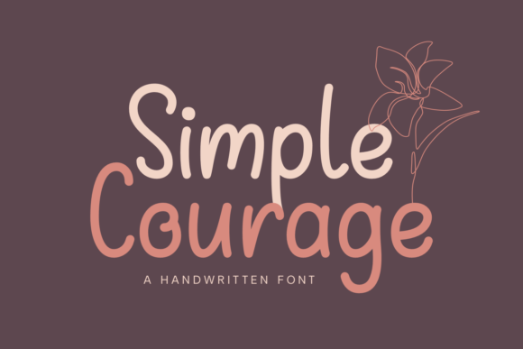 Simple Courage Font Poster 1