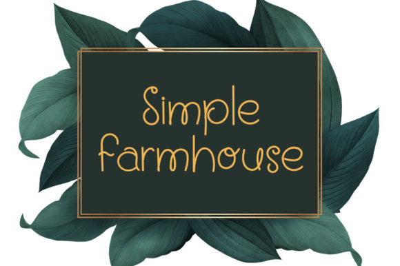 Simple Farmhouse Font Poster 1