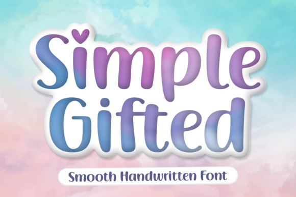 Simple Gifted Font Simple Gifted Font Poster 1