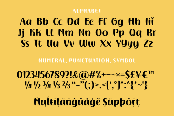 Simple Gifted Font Poster 4