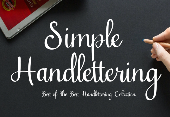 Simple Handlettering Font Poster 1