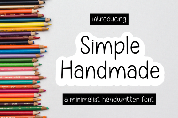 Simple Handmade Font Poster 1