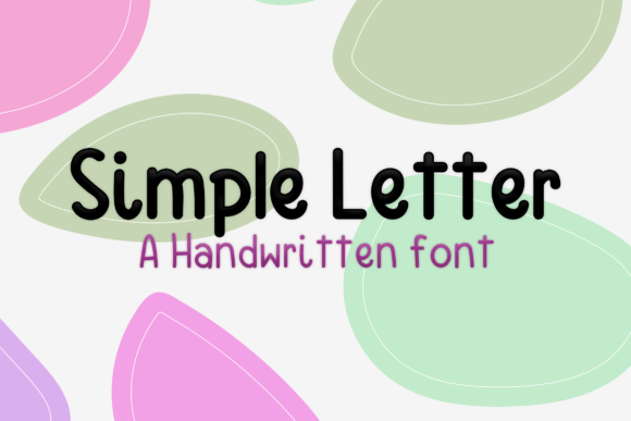 Simple Letter Font