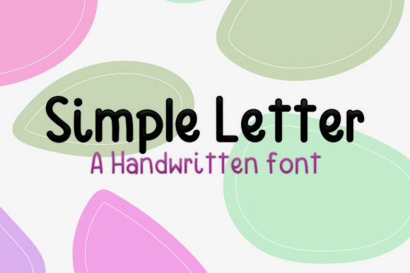 Simple Letter Font Poster 1