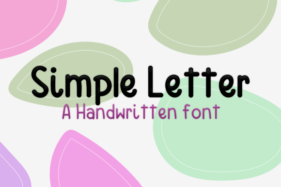 Simple Letter Font Simple Letter Font Poster 1