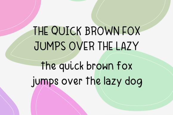 Simple Letter Font Poster 2