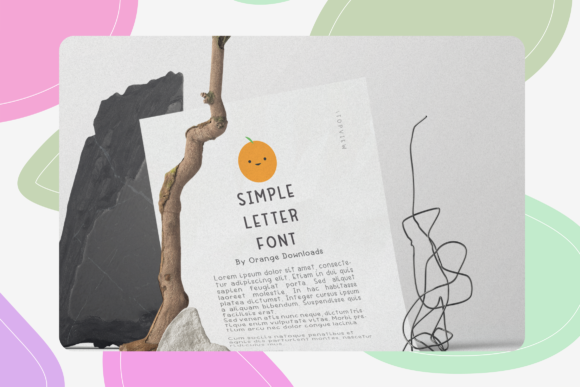 Simple Letter Font Poster 4