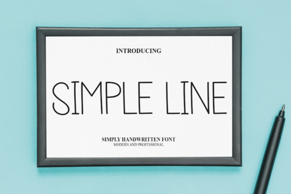 Simple Line Font