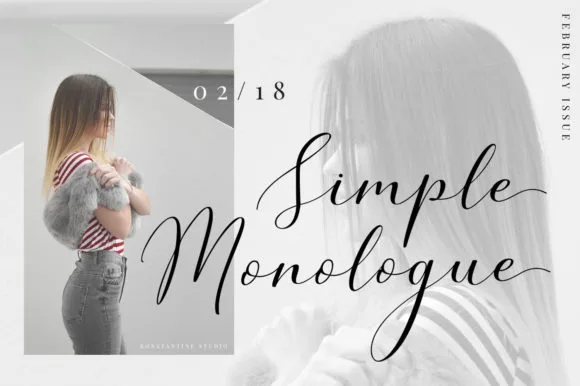 Simple Monologue Font Simple Monologue Font Poster 1