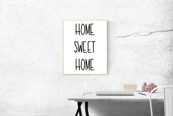 Simple Notebook Font Poster 3