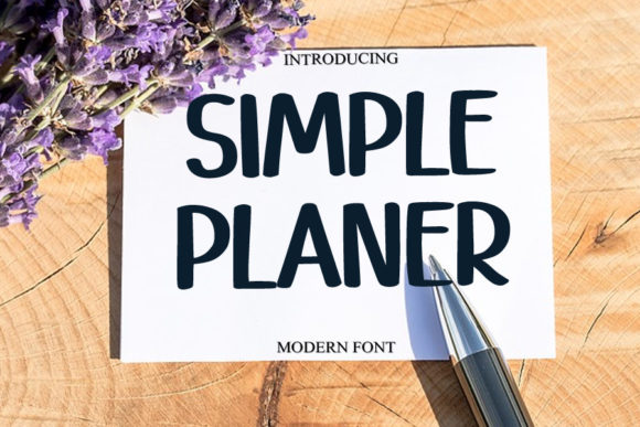 Simple Planer Font
