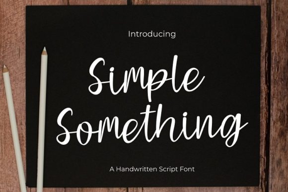 Simple Something Font Poster 1