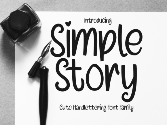 Simple Story Font Poster 1