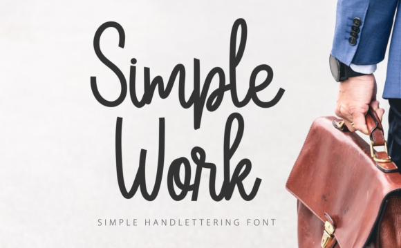 Simple Work Font Poster 1