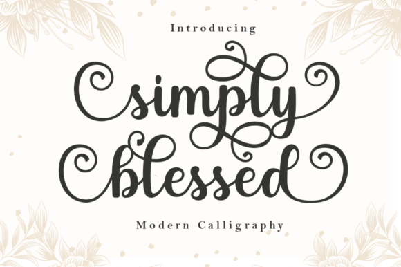 Simply Blessed Font