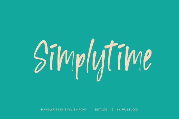 Simplytime Font Poster 1